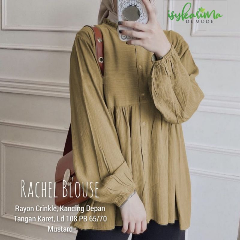 OUTFIT SALE Magnolia Top Baju Atasan Kemeja Blouse Crinkle Airflow