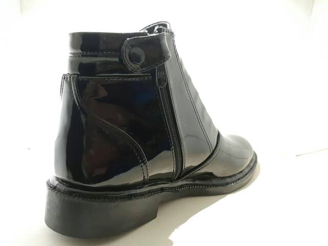 Sepatu boots PDL TNI hitam kilap