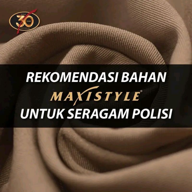 Rekomendasi bahan Maxistyle untuk seragam Polri kain Superfeel Tradero Portofino