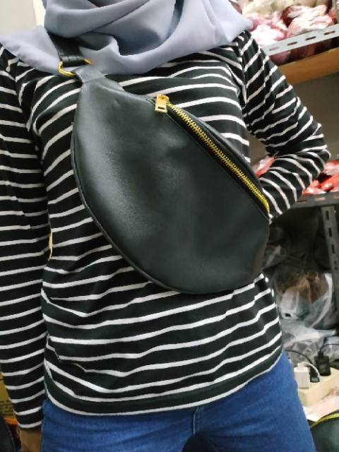 COOMING!! Tas Waistbag DK Simple CHUNGCAT WARNA Paduan Tali Rante Pembaruan Model 2020