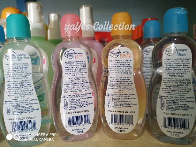 Cologne cussons baby 100 ml soft touch beautifull sunshine kuning parfume bayi balita anak