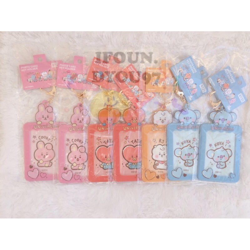 PELUNASAN PHOTO CARD KEY HOLDER BT21 JAPAN
