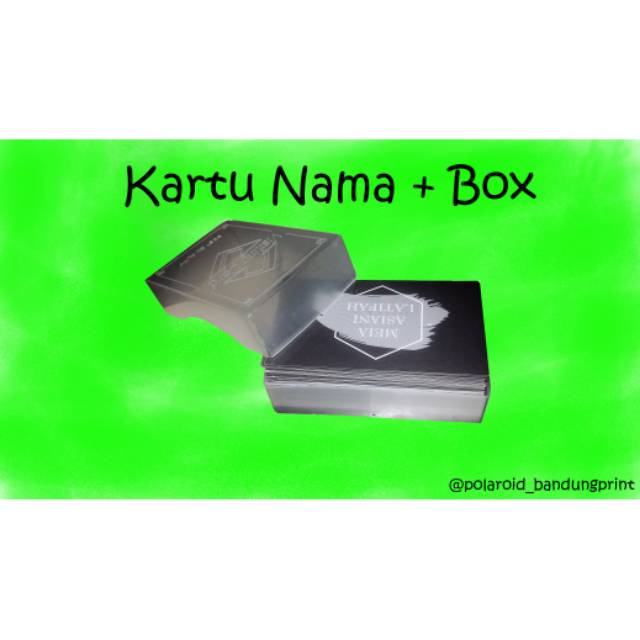 

Kartu Nama / Cetak Kartu Nama Bulak balik/2mk + Box