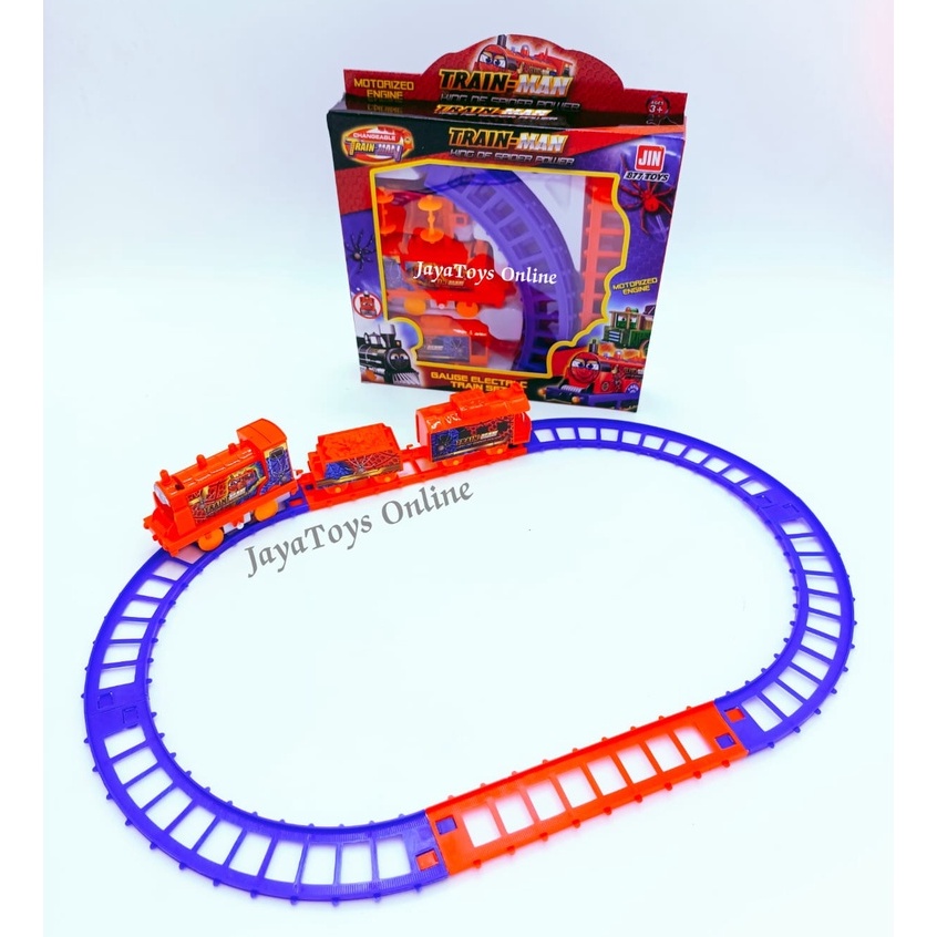Mainan Anak Kereta Spiderman/Rel Kereta Api Karakter
