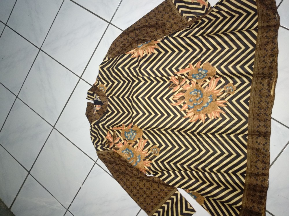 Batik Tunik Wanita Unggul Jaya Asj Sa Hrb026 Kenongo Pekalongan Padi M L Xl Sogan Tulis