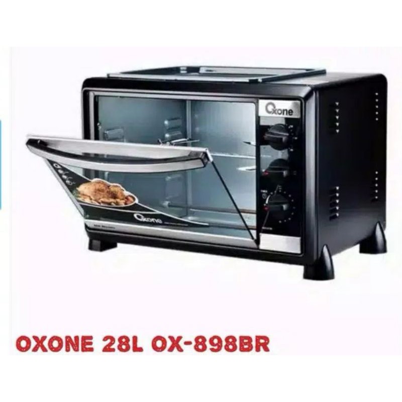 Oven listrik oxone 28L OX 898 BR - rotisserie OX898BR 28 liter low watt OXONE 898BR  Original