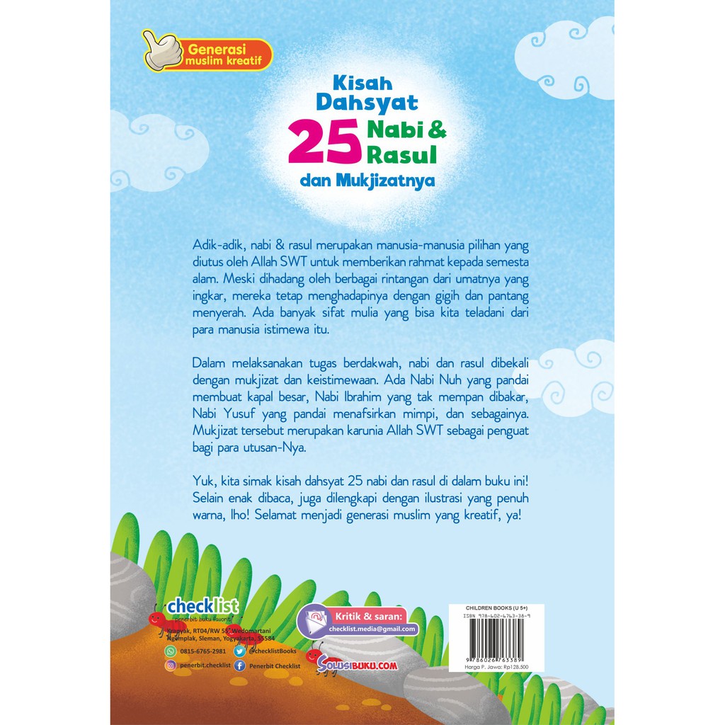 Kisah 25 Nabi Dan Rasul Dan Mukjizatnya Shopee Indonesia