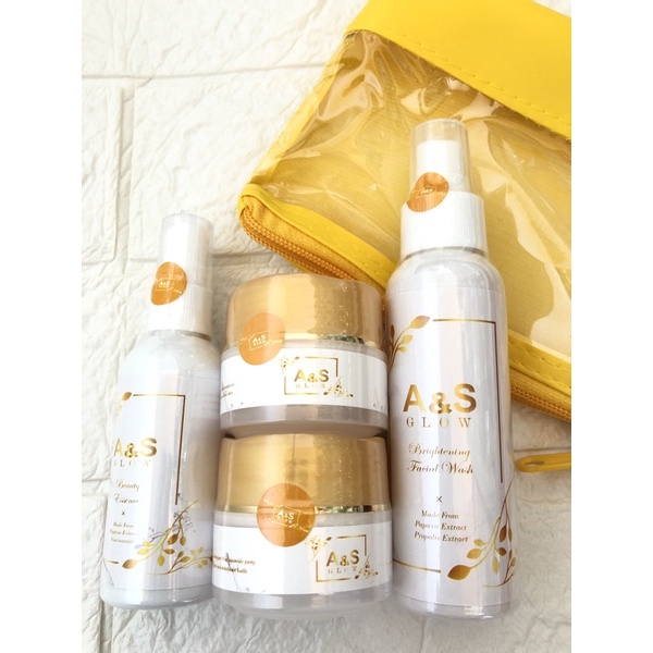 A&S glow paket premium BPOM paket pemutih wajah