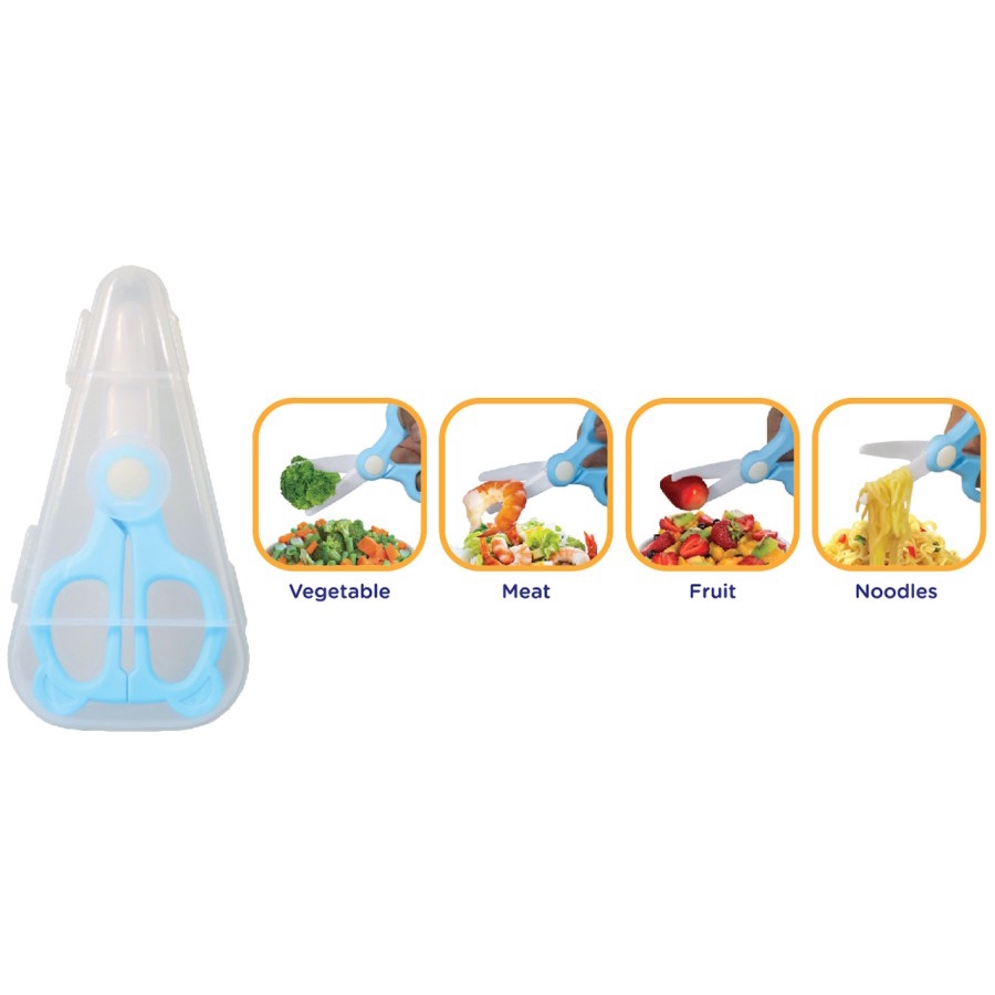 Baby safe Food Scissor Gunting Makanan