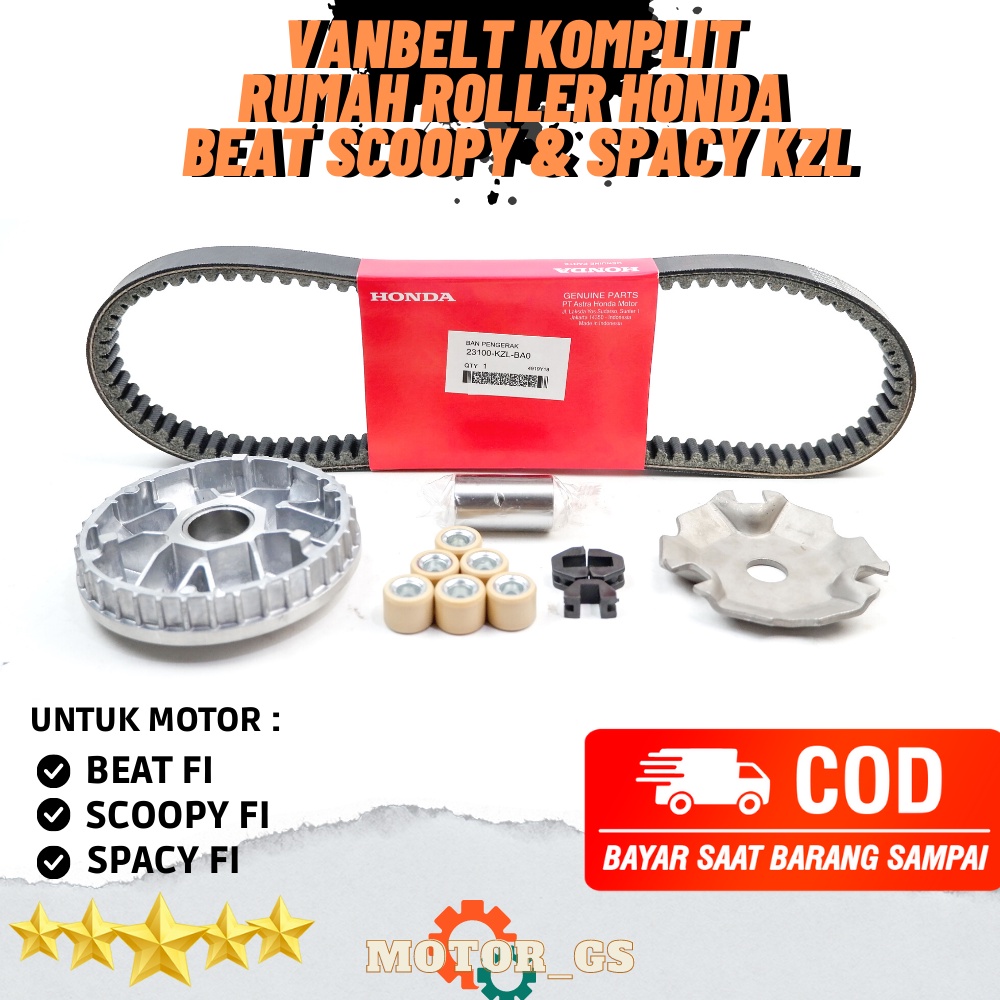 Jual Van Belt Beat Fi Komplit Roller Rumah Roller V Belt Panbelt Honda Scoopy Fi Spacy Fi