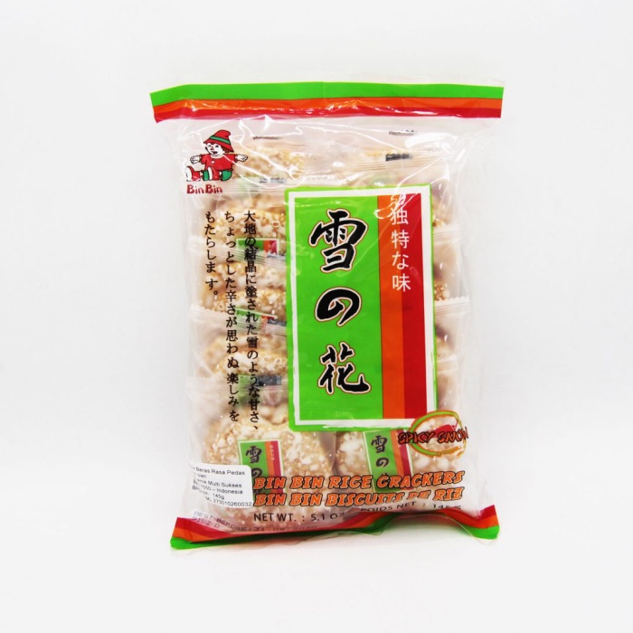 

⭐ COD ⭐ BinBin Rice Crackers Spicy Snow Flavour 145 gr