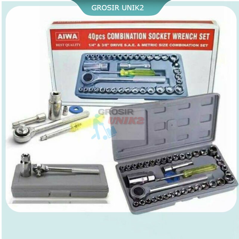 Kunci Shock Wrench Set 40 In 1