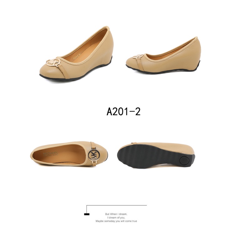 Leather Wedges Shoes #A201-2