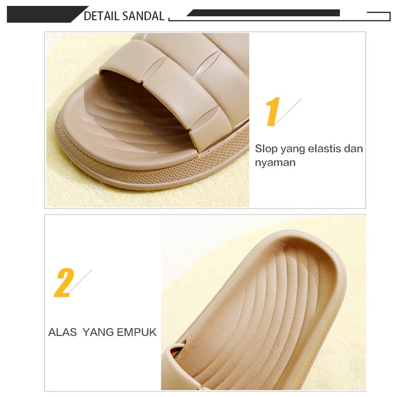 Sandal Jelly Wanita Wonderly | Sendal Selop Karet Wanita 2209-3