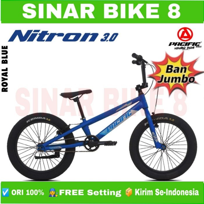 Sepeda Anak Laki BMX PACIFIC NITRON 3.0 Ban Jumbo Ukuran 20 Inch