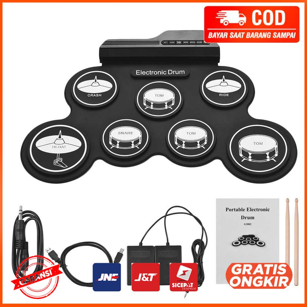 Drum Electronic Digital 7 Pads Folding USB Power