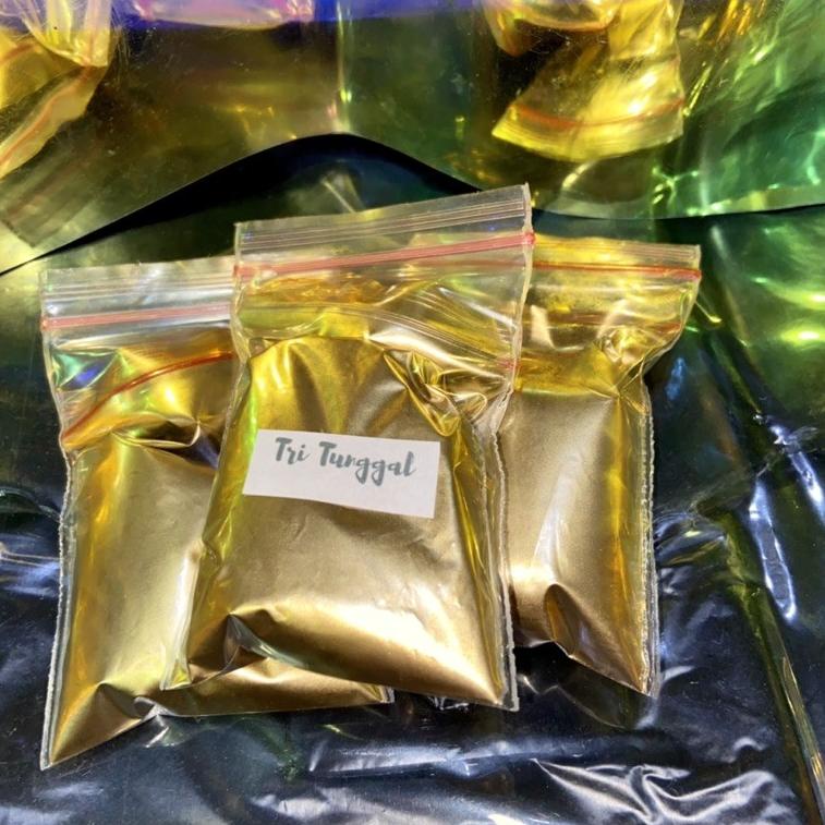 [J-IKE ✓] Serbuk Emas 20gr JERMAN Campuran Cat / Resin / Gold Bubuk halus Premium Plastisol Metalic 