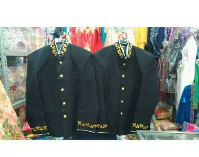 Beskap hitam bapak2 size L 5, L6, L 7