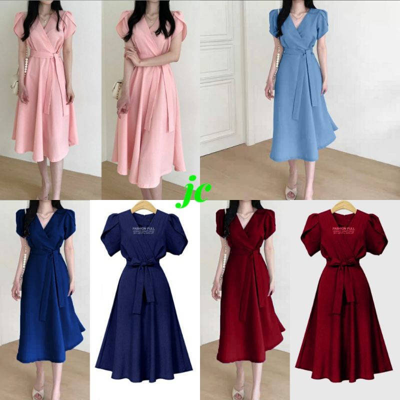 JCMC - Dress Davia / Dress Elegant Wanita / Dress Casual Terbaru