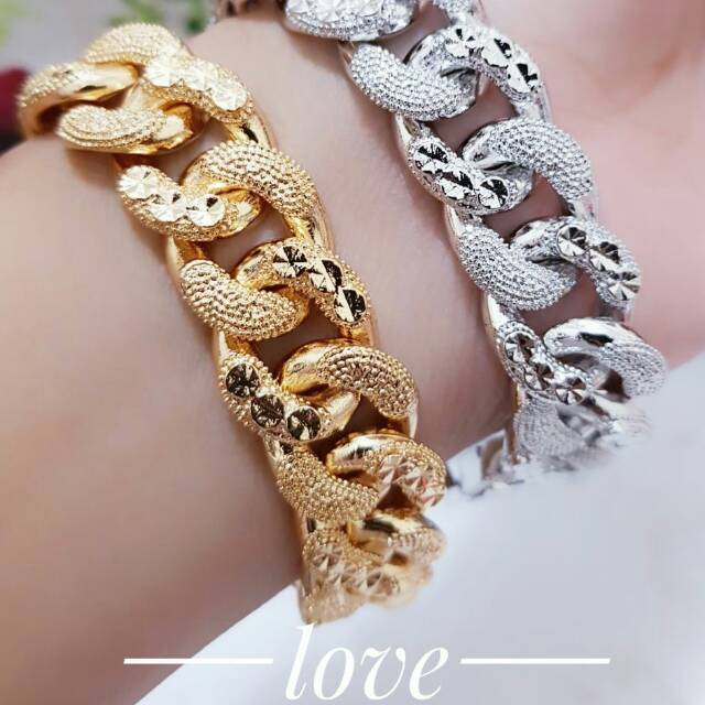  gelang  rantai xuping sisik  naga  cantik 4411 Shopee Indonesia