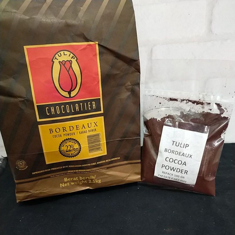 

tulip bordeaux cocoa powder 100gr real cocoa powder