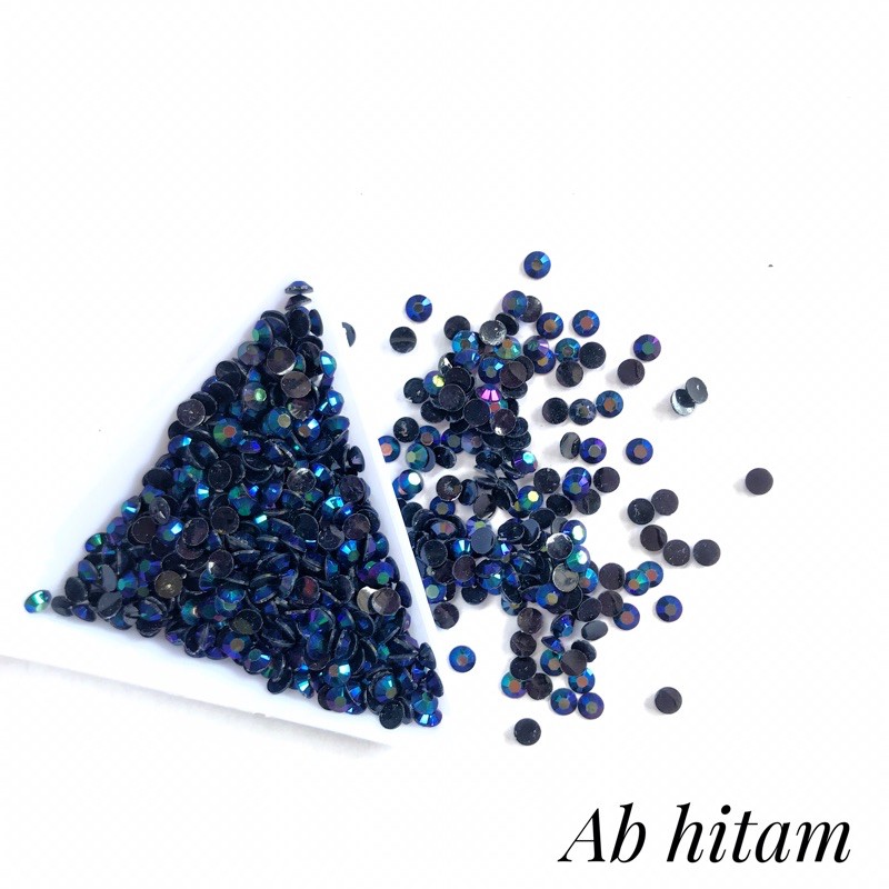 RHINESTONE 4mm AB PUTIH AB BIRU MUDA BAHAN TASBIH DIGITAL BLING BLING