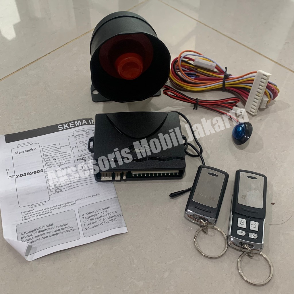 CAR ALARM MOBIL LIVINA ANTI MALING REMOT SLIDING UNIVERSAL ACC_JKT