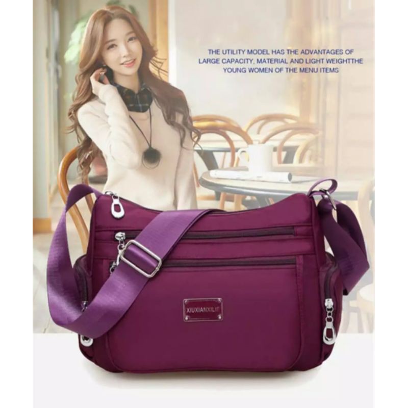 Tas selempang wanita NYLON IMPORT