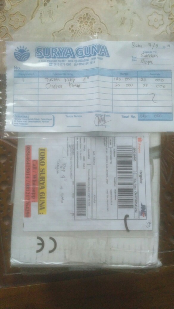 Tusenmax Tusen Klep Untuk Pompa Modifikasi 4 Dim