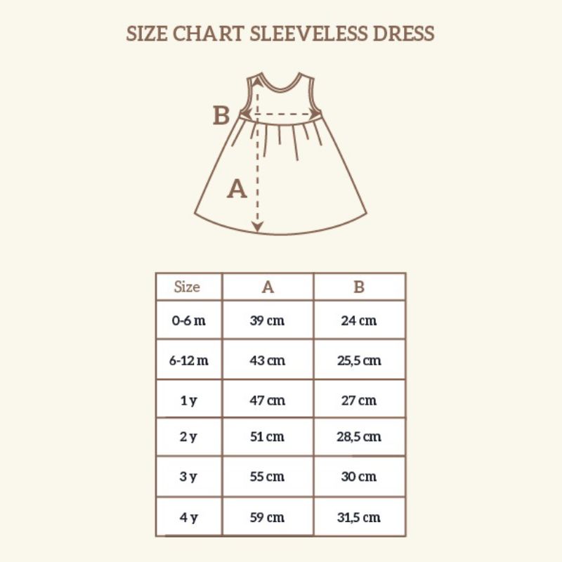 BAJU DRESS ANAK PEREMPUAN - SLEEVELESS DRESS LITTLE PALMERHAUS