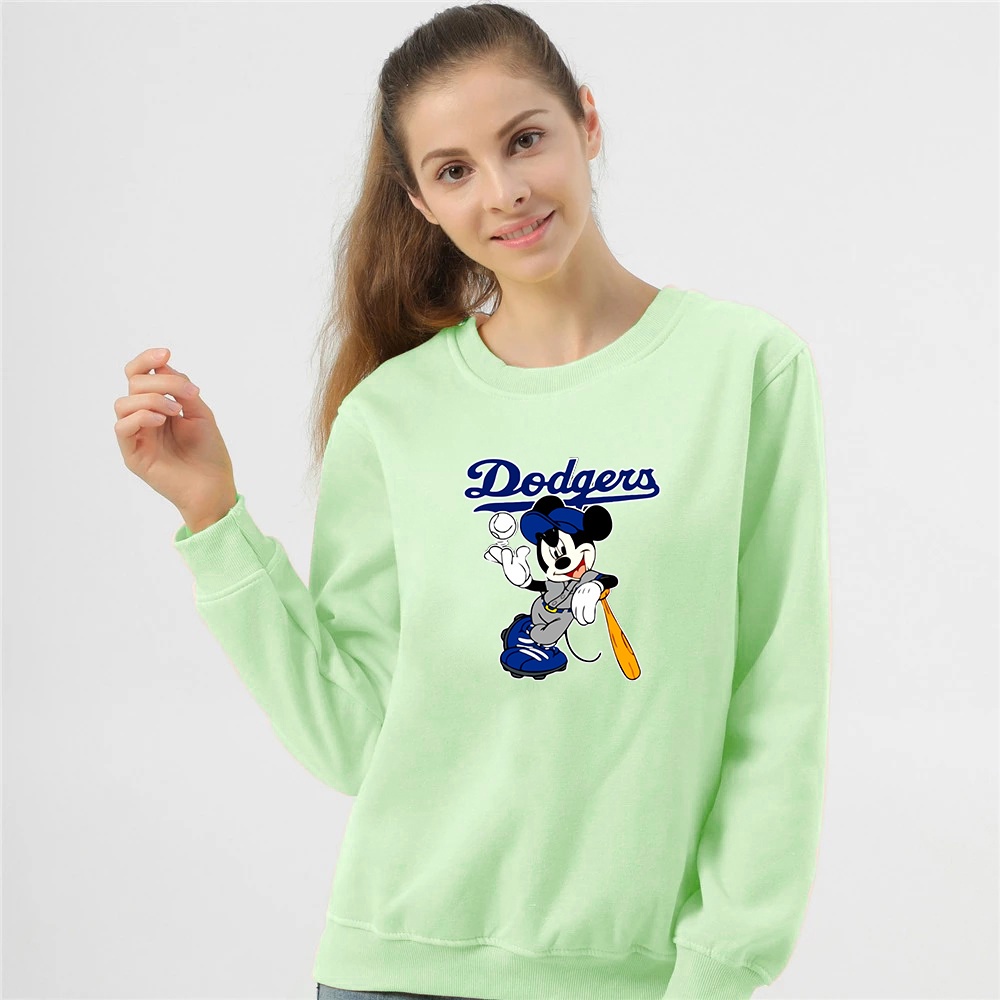 Sweater wanita Dodgers crewneck wanita size M-XXL