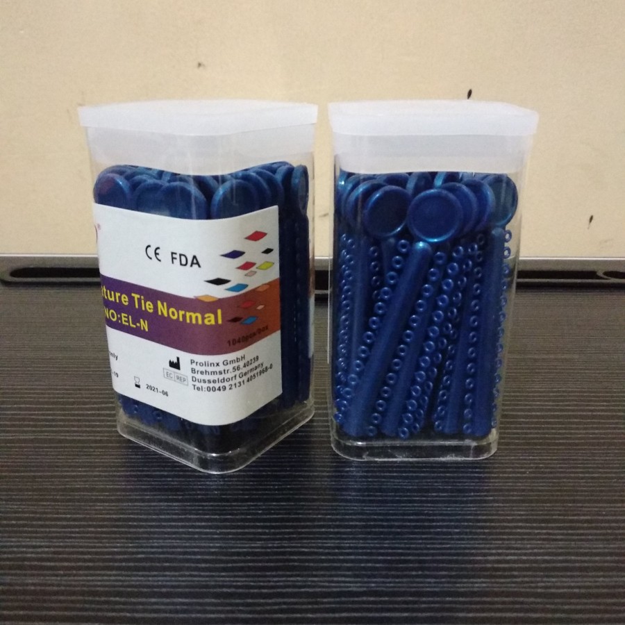 Power o Creative original Karet Gigi biru Metalik isi 40 Stick