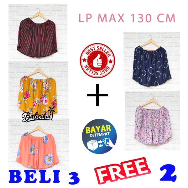 Balicihui Celana Wanita Celana Pendek Wanita Celana Jumbo Plus Size Big Size Celana Santai