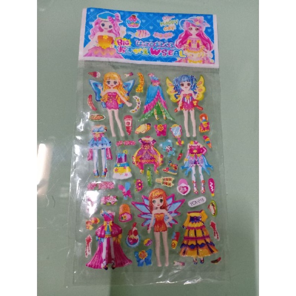 

Stiker timbul / tempelan anak stiker karakter tempel