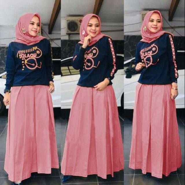 XC - Setelan Naomi / Stelan Naomi / Stelan Trendy / Stelan Hits / Stelan Model Casual Muslim