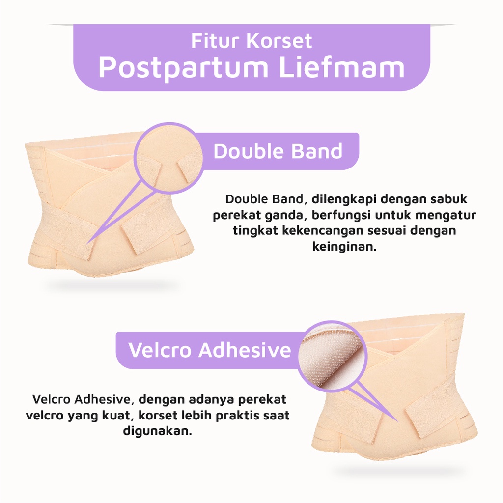 [XL-3XL] Korset Postpartum Liefmam (Zaraya) Original - Korset Pengecil Perut Pasca Melahirkan