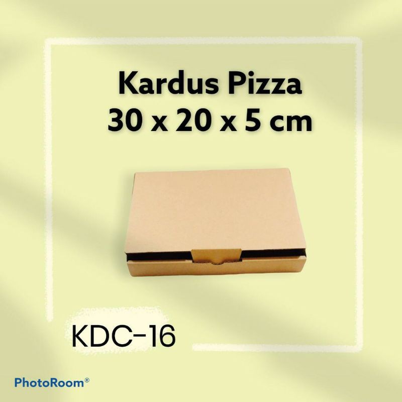 

Kardus pizza box diecut 30x20x5 cm