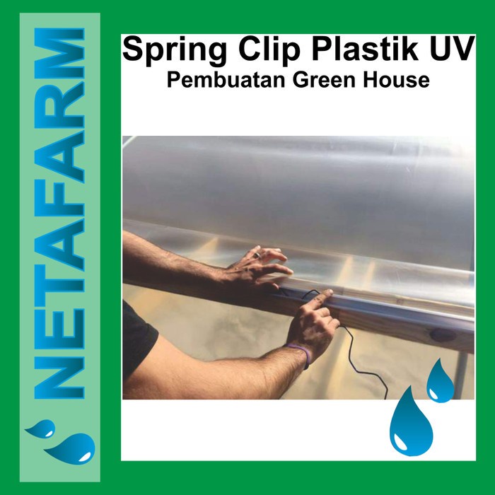 Springclip 2 Meter Spring Clip Penjepit Plastik UV Grade Eropa Tebal