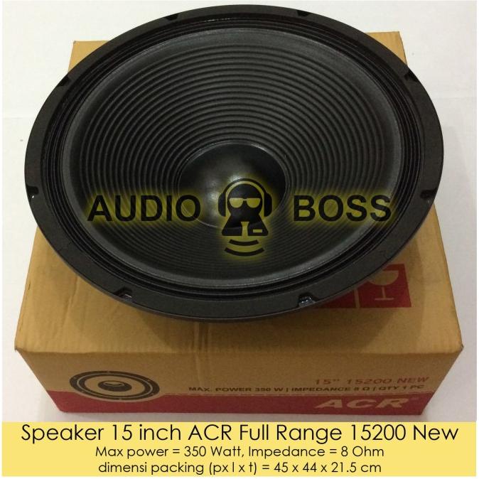 Garansi Speaker 15 Inch Acr Full Range 15200 New / 15" Acr Full Range 15200 Asli