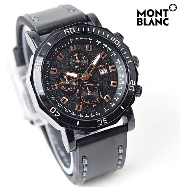 Montblank Jam Tangan Pria Mont blanc kulit