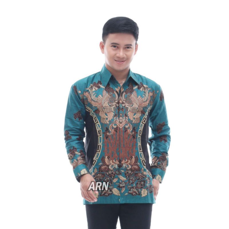 BAJU BATIK PRIA / ATASAN KEMEJA BATIK LENGAN PANJANG