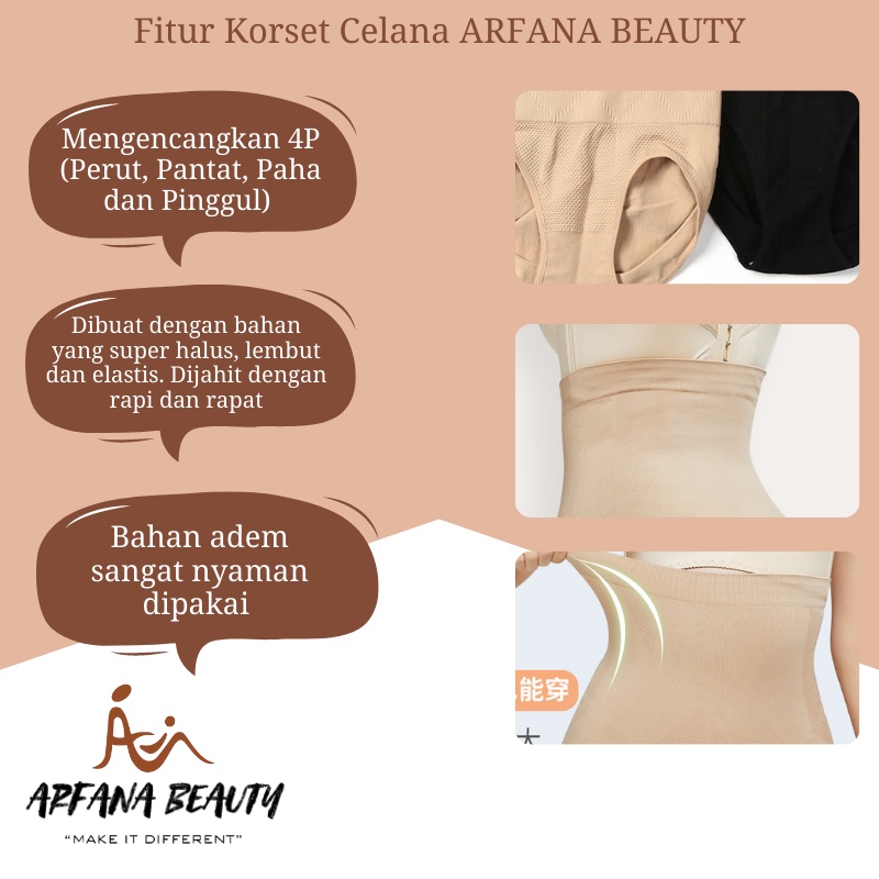 Korset pelangsing Celana Dalam Wanita Highwaist Korset Perut Buncit Underwear Pembakar Lemak Slimming Corset Pengangkat Bokong Calorie Off Pant Elastis Import Murah Terbaru