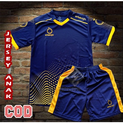 Baju Jersey Kaos Olahraga Futsal Bola Stelan Anak Laki laki perempuan Bisa Untuk Futsal Bola Badminton Volly