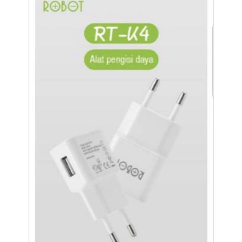 Batok kepala Charger Adapter Robot RT-K4 Single USB Port Original