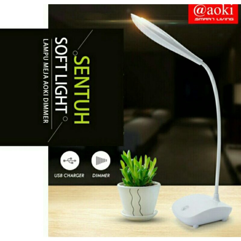 Cod Lampu Belajar Sentuh Aoki 6037 Original