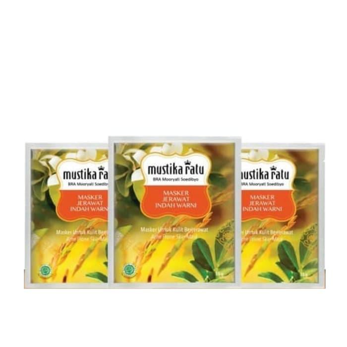 Mustika Ratu Masker Jerawat Indah Warni 15gr (4pcs)