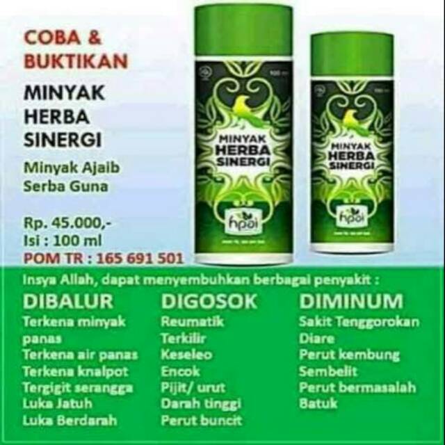 Minyak Herba Sinergi hpai