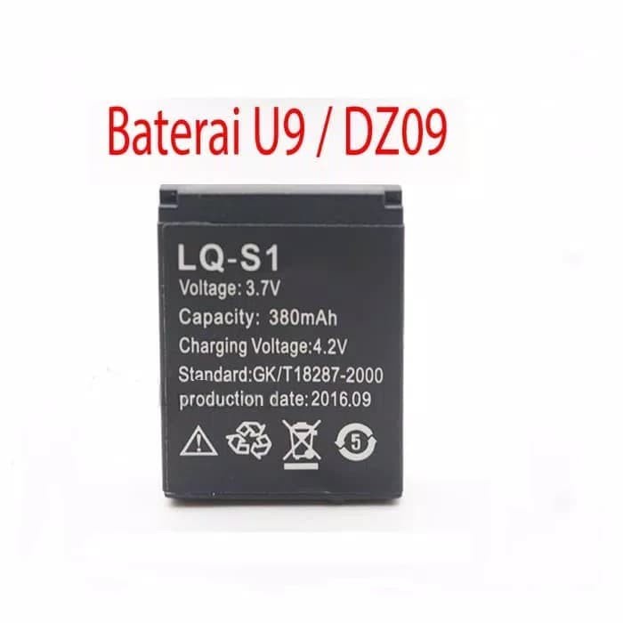 Baterai Smartwatch DZ09/U9/A1