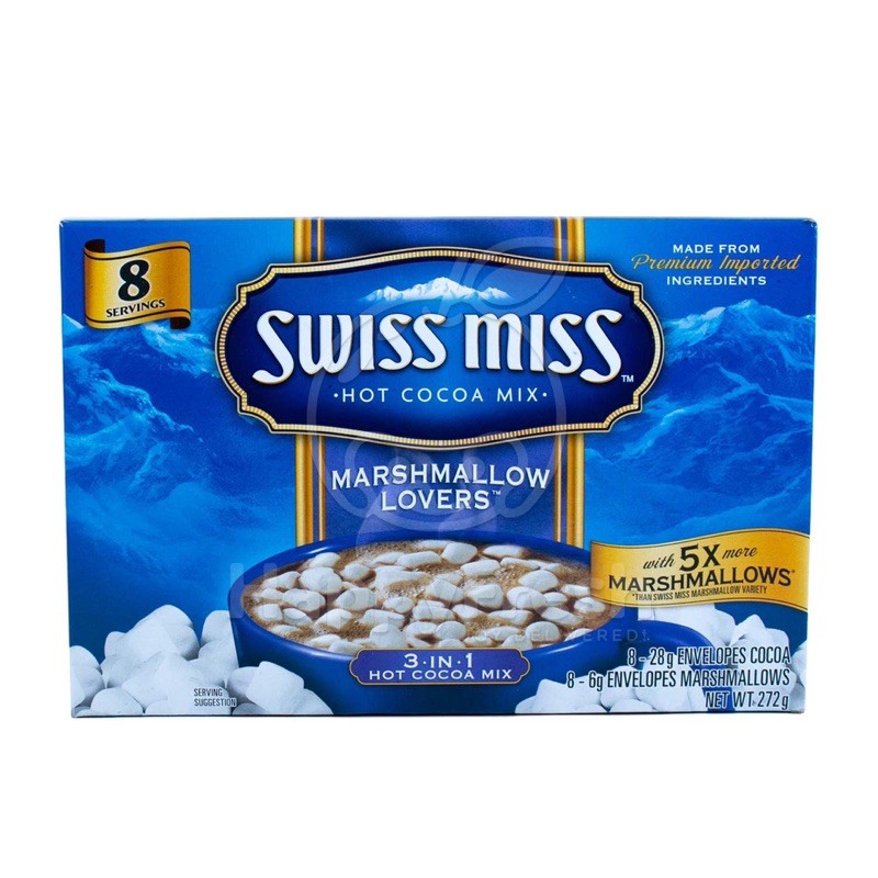 

swissmiss swiss miss hot cocoa mix marshmallow lovers 5x more marshmallowa