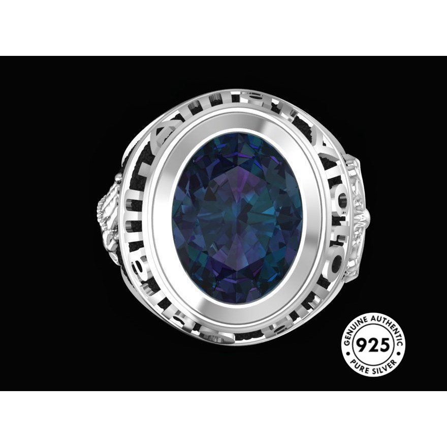 Cincin Sterling Silver 925 Dengan Permata Warna-Warni Untuk Wanita